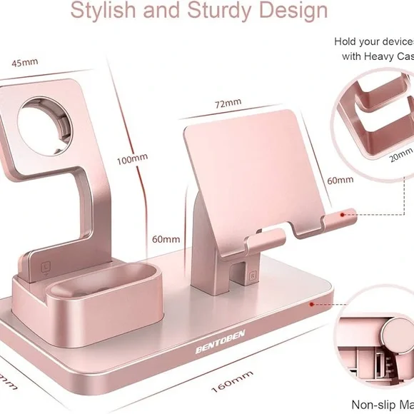 3-in-1 Charging Stand for AirPods, Apple Watch and iPhone - Picture 3 of 13